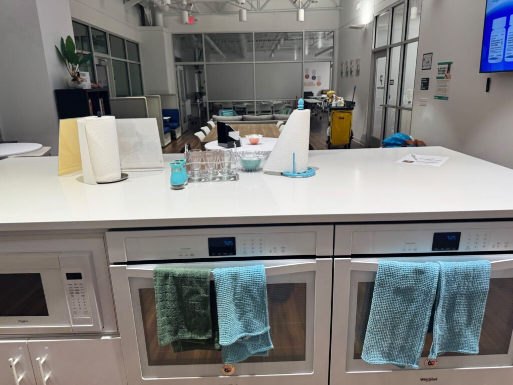 Clean office kitchen counters and appliances – Champion Facility Solutions